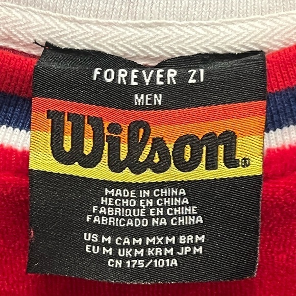 Large Red Tennis Sweater Forever21 X Wilson collab - Picture 5 of 10